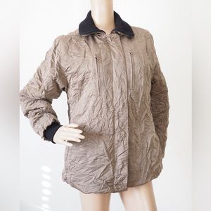 Postcard Designer Ski Jacket Wrinkle Design Winter Coat Women’s Size 44/ M